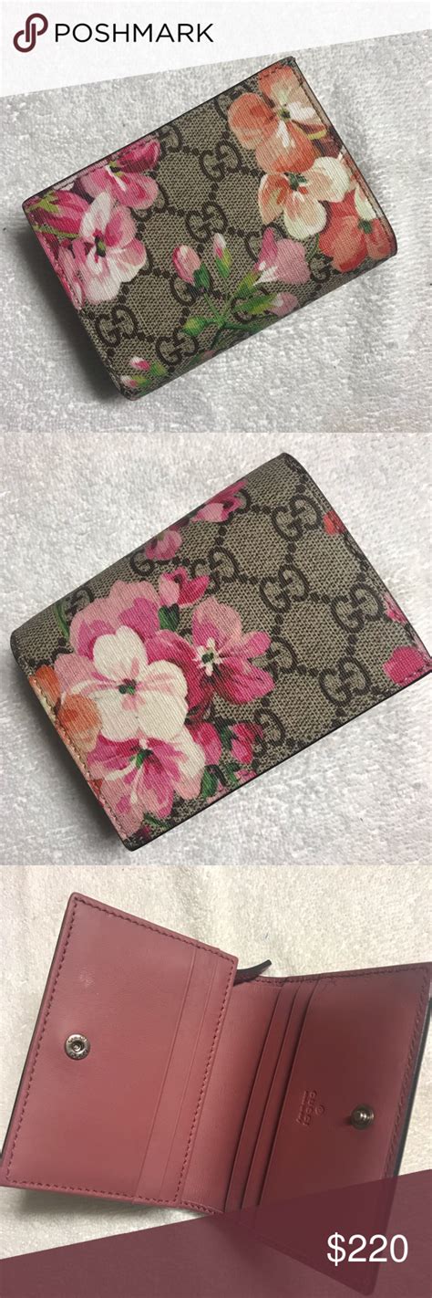 gucci red floral wallet|Gucci wallet bloomingdale's.